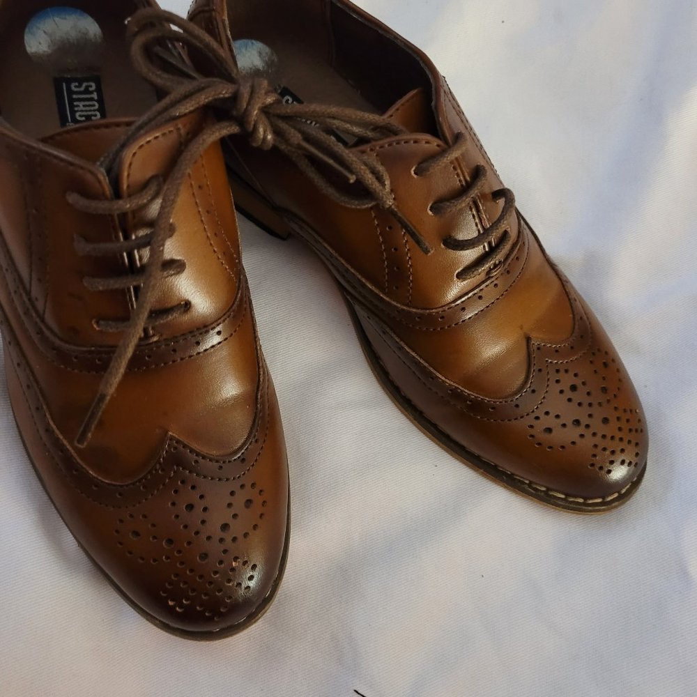 STACY ADAM'S BOYS DRESS SHOES 11 HALF